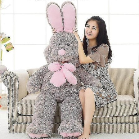 2024 100cm Amerikansk Stor Kanin Plys Bamse Blød Trøstende Legetøj Til Valentinsdag Gaver