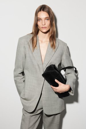 COS Structured Wool-Blend Blazer in Beige - Women