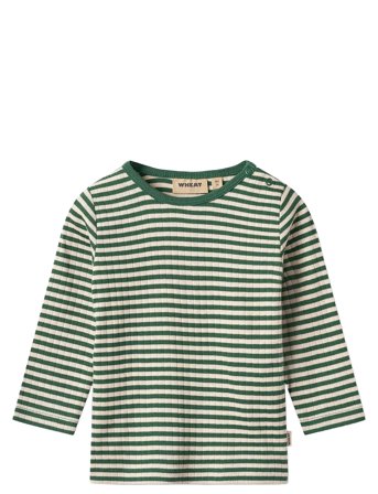 Wheat T-Shirt L/S Stig - Green - 92