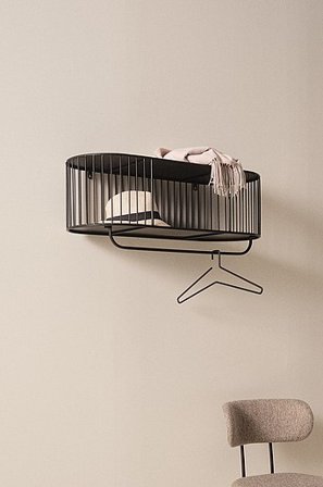 Jotex - Kapstok Zwart Zwart - LONDON - Koop Hoedenplank bij Jotex