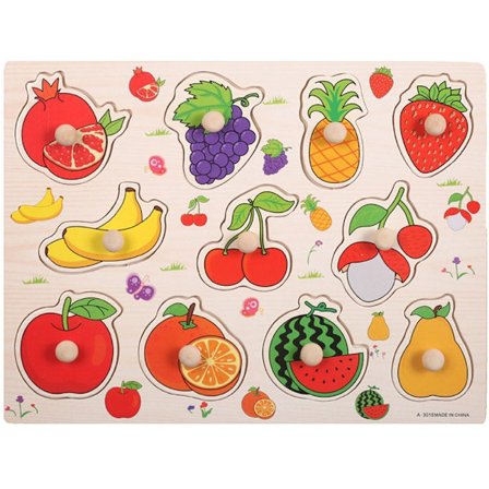 Pusselbräda i trä FRUIT PARADISE - stock