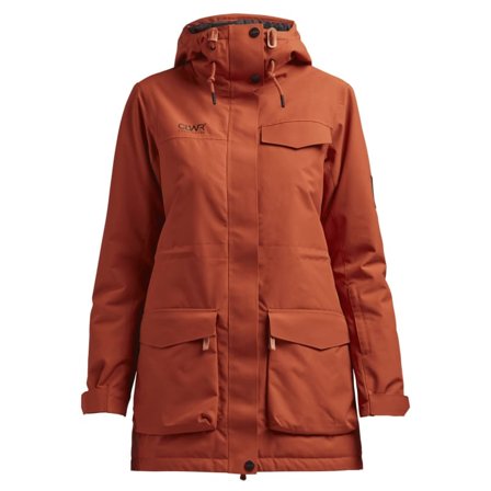 ColourWear Track Parka Junior Children unlined ski jackets Orange S