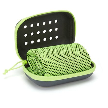 Kall sporthandduk Fitness Cool handduk GRÖN
