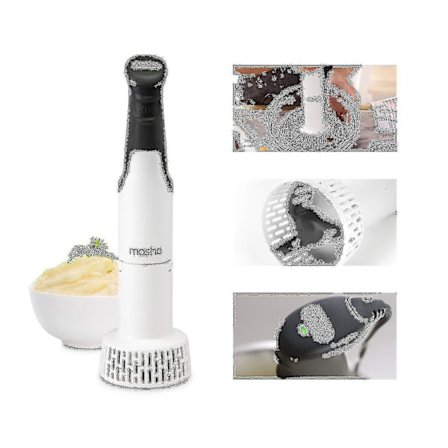 Elektrisk Kartoffelmoser Håndblender 3-i-1 Multiværktøj Blender Purerer Pisk | Immersion Mixer | Perfekt Blender & Purerer Babymad | Grøntsager & 