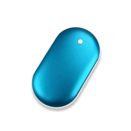 2-pak Oppladbare Håndvarmere USB Strøm Bank Elektrisk Lommevarmer Hvit