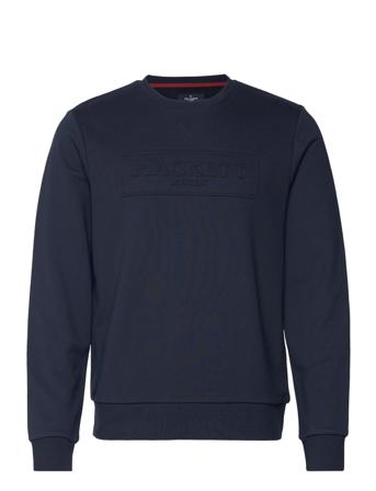 Embossed Crew Svetari Collegepaita Navy Hackett London