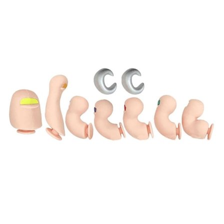 7 STK Skodekoration Charms Træsko Sandaler Dekorationer DIY Sko