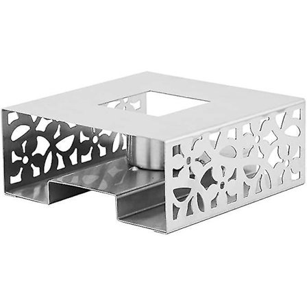 Rustfrit Stål Tekandevarmer Kaffelygteholder Varmebestandig