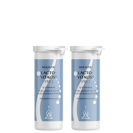 Holistic 2 x LactoVitalis Pro 30 kapslar