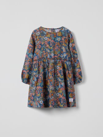 Polarn O. Pyret - Long-sleeved dress LIBERTY - 122 - Childrenswear - blue