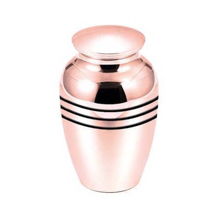 Liten minneurne for menneskelig aske eller kjæledyraske, hard metall kremeringsurne, mini begravelsesurne rosa