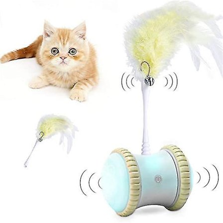 Roboter Interaktiv Kattelegetøj Indendørs 360 Grader Selv-Roerende