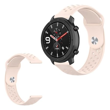 Amazfit GTR 42mm / GTS klockarmband i silikon - Ljusrosa