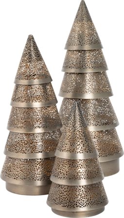 Halvor Bakke Santa lyslykt metall telys H28,5