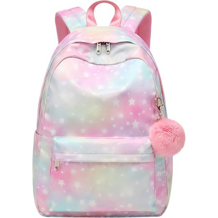 1 stk. Rygsæk til skole for piger og drenge 8+, Enkel rygsæk til 14-tommers laptop