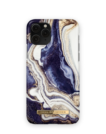 Female deksel, iPhone 11 Pro Golden Indigo marble, iDeal of Sweden