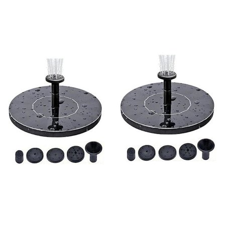 Solcellefontæne Pool Lys 2 stk 1 stk Solcelle Vandfontæne