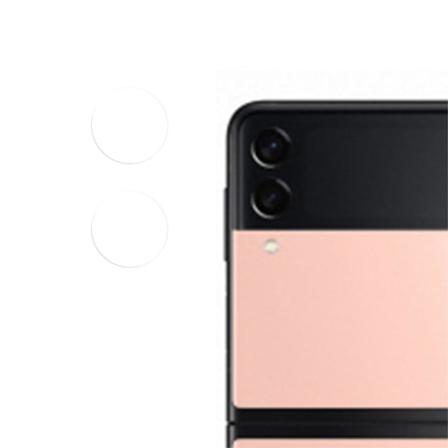 Samsung Galaxy Z Flip3 5G kameralinsebeskytter af hærdet glas Transparent