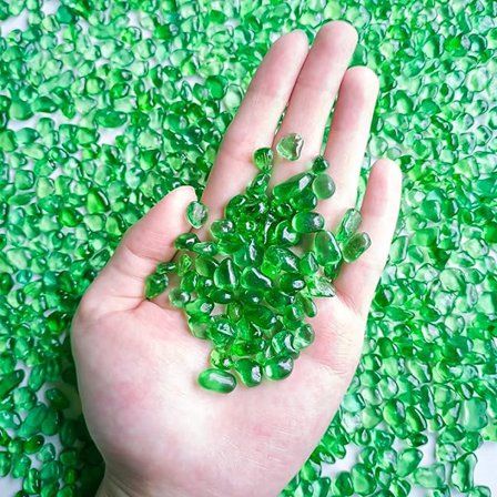 Akvariegrus Fisketank Sten Små, Uregelmæssige Havglas Sten Sten Til Håndværk, Vasefyld, Akvarium, Fisk Skildpadde Tank Dekorationer 0,9