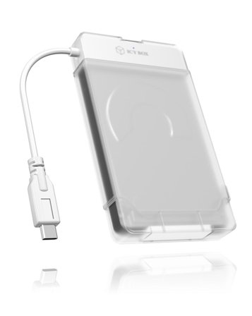ICY BOX Adapter Kabel IcyBox 6,3cm SATA SSD -> USB 3.0 Type C (wh)