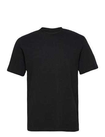 Slhrelaxcolman200 Ss O-Neck Tee S T-shirts Short-sleeved Svart Selected Homme