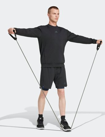 adidas Performance D4T Knit Short - Black - L 18 cm