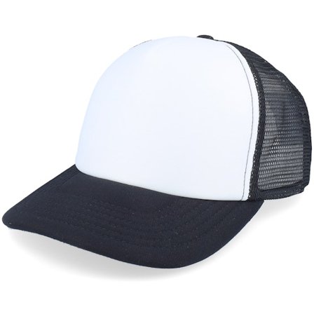 Beechfield - Nero trucker Cappellino - Kids Black/White Vintage Foam Trucker @ Hatstore
