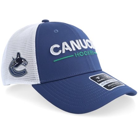 Fanatics - NHL Azul trucker Boné - Vancouver Canucks Authentic Pro A Mesh Blue/White Trucker @ Hatstore