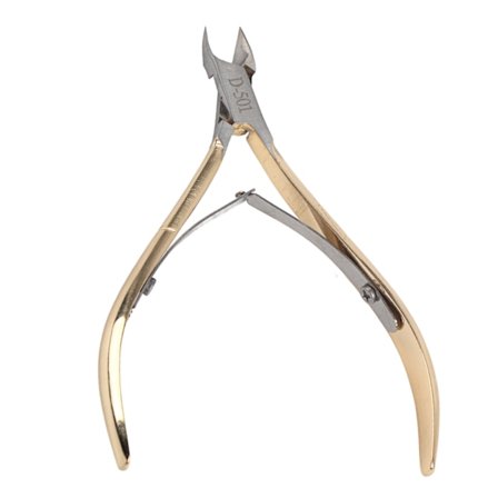 Nagelklippare i guld, rostfritt stål, för nagelband, hud, manikyr