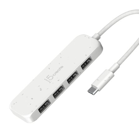j5create JCH341EW - hub - eco-friendly, USB-C - 4 porter