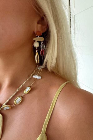 Scandivv x NA-KD Ohrringe mit Steinanhänger - Schmuck - - One Size