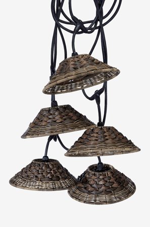 PR Home - Lyskæde Flex Out inkl. 5 Lisen 27 cm - Natur - Lyskæder - Fra Homeroom