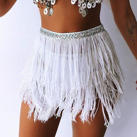 Mavedans Hofte Tørklæde til Kvinder med Frynser