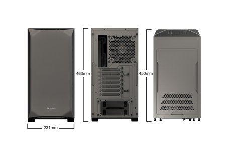 be quiet! PURE BASE 500 Window, tower case (gray, Window-Kit)