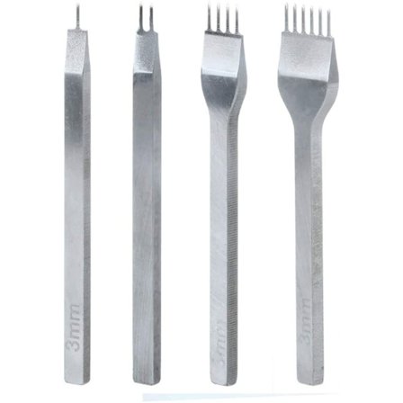 4 kpl reikäreikätyökalusarja, 4 mm DIY nahkatyökalusarja, nahkatyökalu P