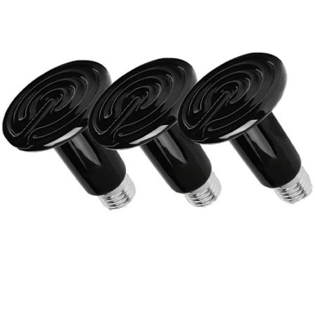 3 st Keramik Reptil Värmelampa E27 Kylare