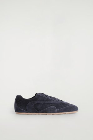 COS Minimal Suede Trainers in Blue - Men