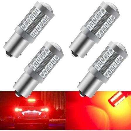 Rød 1156 BA15S P21W 5630 33SMD Bil LED-pærer 900LM Super Bright Bagbremselys Tågelygter Position Baglygte Parkering L