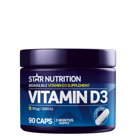 D-vitamin Star Nutrition Vitamin D3 90 kapsler - Bodyman.dk