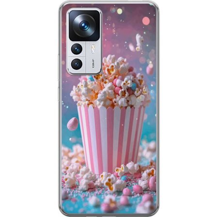 Kompatibelt Mobilskal till Xiaomi Xiaomi 12T Popcorn-hink retro bio snacks rolig figur