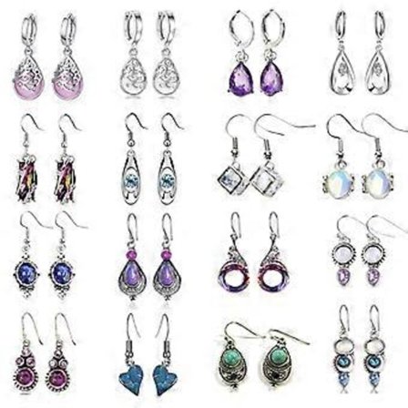 Søde Mini Opal Hoop Øreringe Dingle Ørestikker Smykker Drop Øreringe Sjove Smykker Sommer Tilbehør