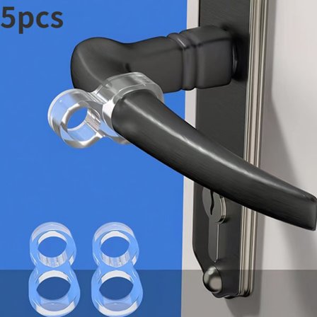 5 st Silikon Dörrstopp Ringar Stötdämpande Väggskydd i Gummi