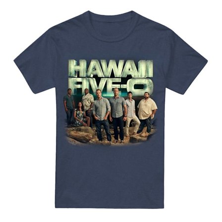Hawaii Five-0 Unisex Vuxen Cast T-Shirt M Marinblå
