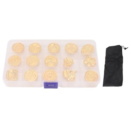 15 stk. voksforseglingssæt Kreative specialformede forseglingsstempelhoveder til kort Kuverter Invitationer Gaveemballage