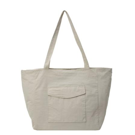 Naisten olkalaukku suuri tilavuus käsilaukku nylon casual ostoskassi työhön Beige
