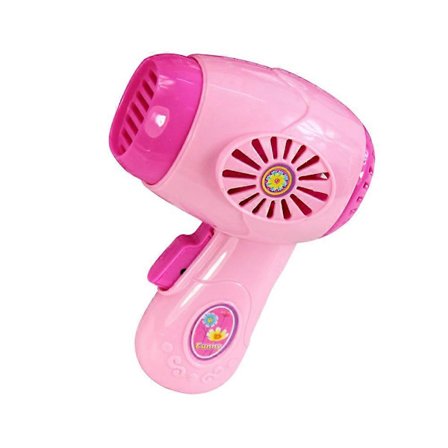 Legetøjsføntørrer til børn, elektrisk hårtørrer til drenge og piger, pink, 1 stk. Pink