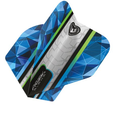 Winmau Darts Flights Prism Alpha Standard 100 Micron 3 Sets Blue White Green Translucent Design Professional Players Accessories
