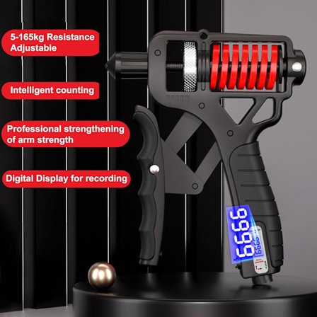 Kädensijan vahvistin, kyynärvarren vahvistin käsiharjoittelijoille, kädensijan vahvistin säädettävä 5-165kg lihasten rakentamiseen ja vammojen 