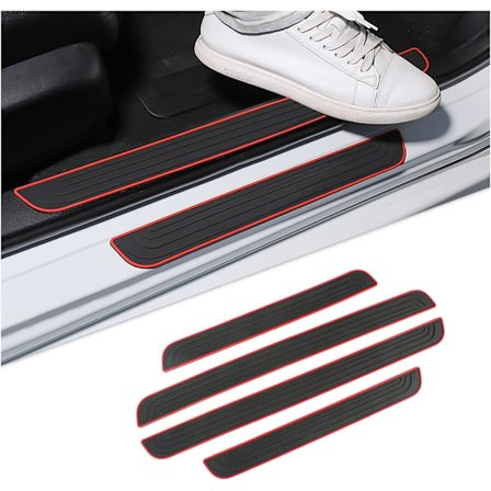 4 stk. dørterskelbeskyttelse, universell bil dørterskelbeskyttelse, bil