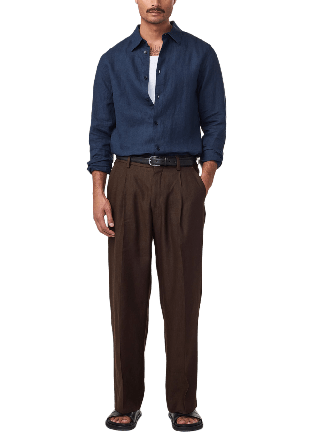 NN07 Enzo Shirt 5708 Skjortor Herr Blå L